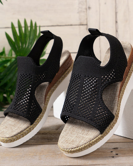 Libiyi Women's Flyknit Peep-toe Sandals - Libiyi