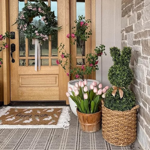 🔥Easter Hot Sale 49% OFF🌳🐇Artisan-Crafted Bunny Topiary Trees💥 - Libiyi