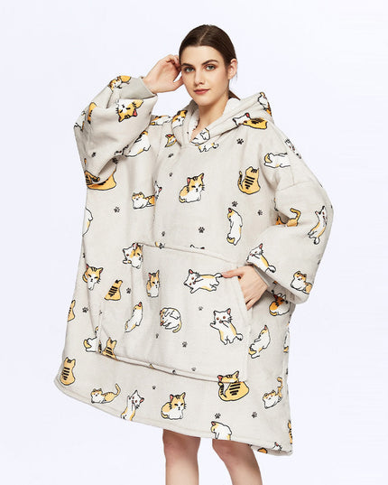 Heated Wearable Blanket Hoodie with Battery Pack - Keillini