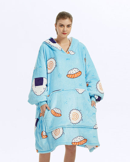 Heated Wearable Blanket Hoodie with Battery Pack - Keillini