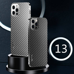 Stainless Steel Carbon Fiber Case For iPhone - Libiyi