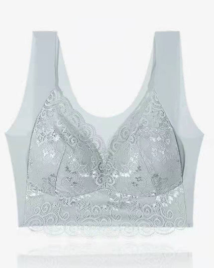 Push up beautiful back no steel ring lace underwear - Libiyi