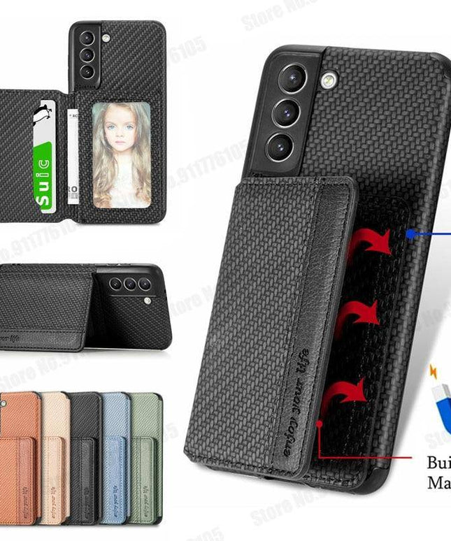 Wallet Magnetic Stand Shockproof Case for Samsung - Libiyi