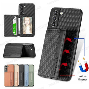 Wallet Magnetic Stand Shockproof Case for Samsung - Libiyi