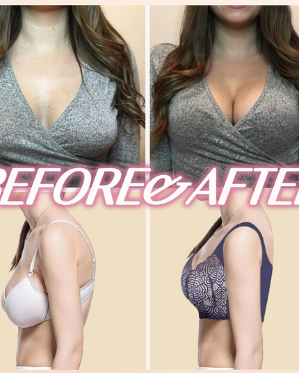 EXTRA LIFT - Ultimate Lift Stretch Full-Figure Seamless Lace Cut-Out Bra - Libiyi