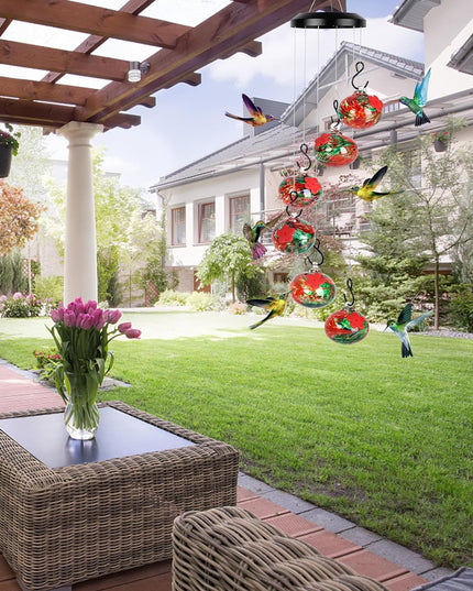 Shirem  Wind Chime Hummingbird Feeder - Libiyi