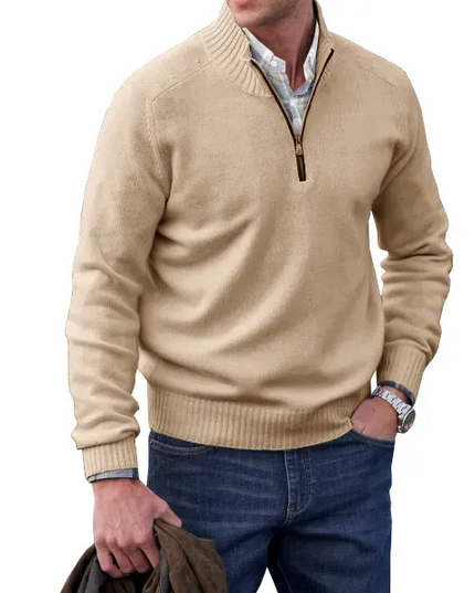 🔥MEN'S CASHMERE ZIPPER BASIC SWEATER🔥 - Libiyi