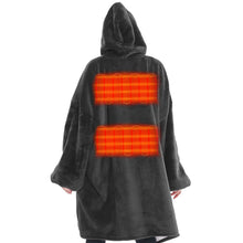 Laden Sie das Bild in den Galerie-Viewer, Heated Wearable Blanket Hoodie with Battery Pack - Keillini