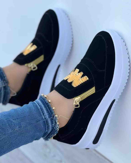Libiyi Casual  Zipper Platform Sneakers for Women - Libiyi