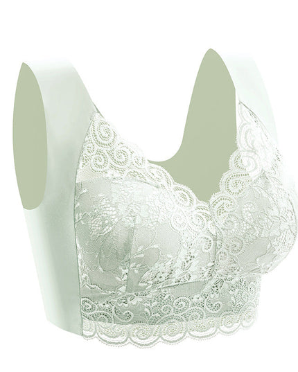 Push up beautiful back no steel ring lace underwear - Libiyi