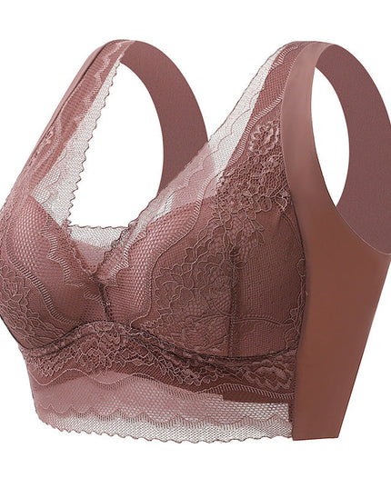 Lace anti-exposure seamless bra - Libiyi