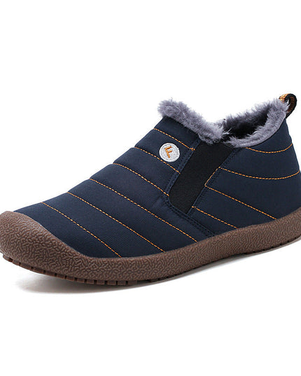 Large Size Waterproof Warm Cotton Snow Boots Lovers Shoes - Keilini