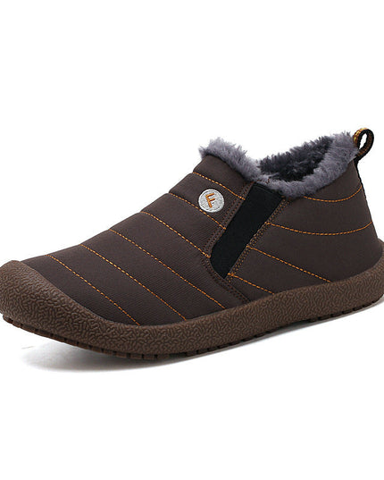 Large Size Waterproof Warm Cotton Snow Boots Lovers Shoes - Keilini