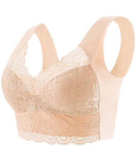 Push up beautiful back no steel ring lace underwear - Libiyi