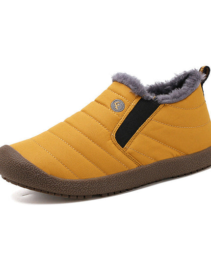 Large Size Waterproof Warm Cotton Snow Boots Lovers Shoes - Keilini