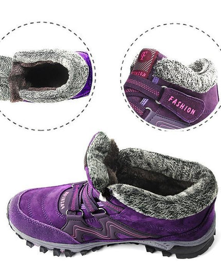 Autumn and winter non-slip warm and comfortable high-top casual cotton shoes—Unisex - Keillini