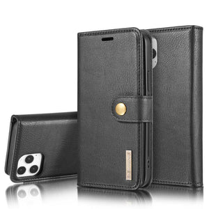 DG.MING Magnetic Detachable Leather Wallet iPhone Case - Libiyi