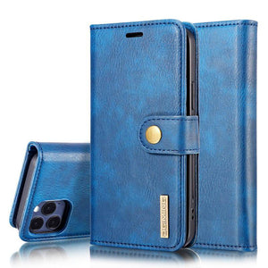 DG.MING Magnetic Detachable Leather Wallet iPhone Case - Libiyi