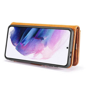 Magnetic 2-in-1 Detachable Leather Wallet Case For Samsung S21 - Libiyi
