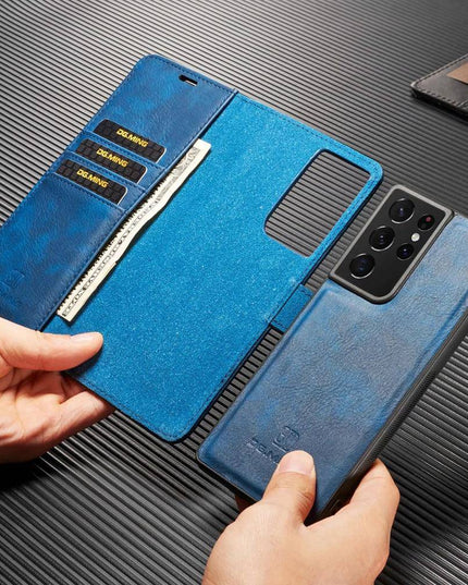 Luxury Leather Card Wallet Flip Magnet Case For Samsung Galaxy S21 Series - Libiyi