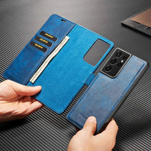 Laden Sie das Bild in den Galerie-Viewer, Luxury Leather Card Wallet Flip Magnet Case For Samsung Galaxy S21 Series - Libiyi