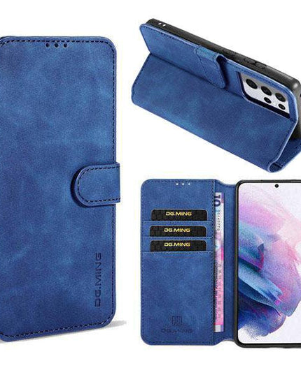 Wallet Stand PU Leather Case For Samsung Galaxy S21 Ultra(5G) - Libiyi