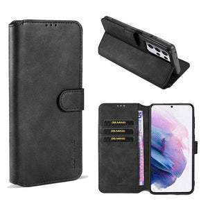 Wallet Stand PU Leather Case For Samsung Galaxy S21 Ultra(5G) - Libiyi