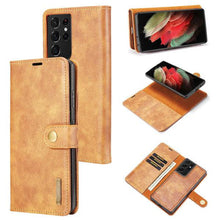 Load image into Gallery viewer, Samsung Galaxy S21 Ultra Magnetic 2-in-1 Detachable Leather Wallet Case - Libiyi