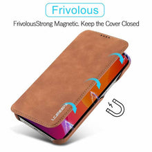 Load image into Gallery viewer, Magnetic Leather Wallet Card Slot Case for iPhone - Libiyi