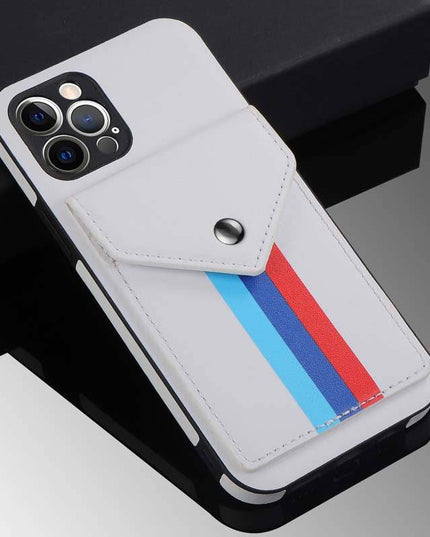 Lanyard Leather Wallet Card Holder Stand Phone Case For iPhone - Libiyi