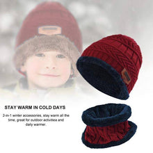 Load image into Gallery viewer, Warm Beanie Cap With Scarf - Libiyi