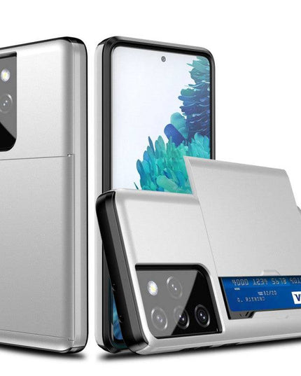 Rigide Flashy Porte-cartes Case For Samsung Galaxy S21 Ultra(5G) - Libiyi