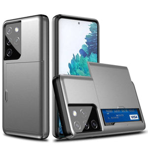 Rigide Flashy Porte-cartes Case For Samsung Galaxy S21 Ultra(5G) - Libiyi