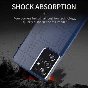 TPU Thick Solid Rough Armor Tactical Protective Cover Case For Samsung S21 Ultra - Libiyi
