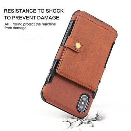 Security Copper Button Protective Case For iPhone X/XS - Libiyi