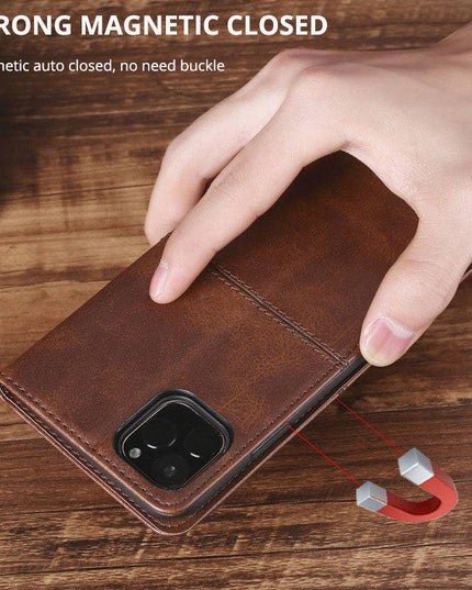 TPU + PU Leather Phone Cover Case for Samsung A50 - Libiyi