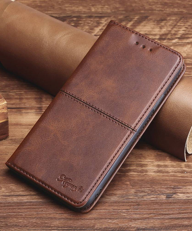 TPU + PU Leather Phone Cover Case for iPhone - Libiyi