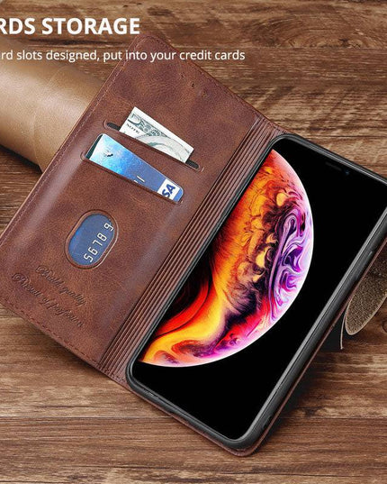 TPU + PU Leather Phone Cover Case for iPhone - Libiyi