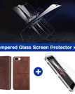 dark brown / iPhone 7 Plus/8 Plus / With [2 Pack] Screen Protector