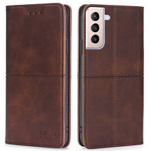 Load image into Gallery viewer, Leather Flip Wallet Cover for Samsung S21 Series - Libiyi