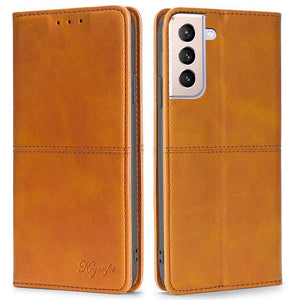 Leather Flip Wallet Cover for Samsung S21 Series - Libiyi