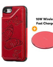 Red / For iPhone 7/8 / With Wireless Charger