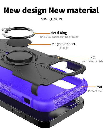 Robot 3 in 1 Heavy Duty Defender Case For iPhone 12 Mini - Libiyi