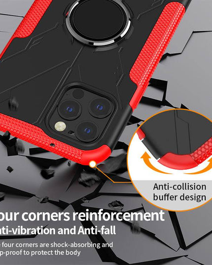 Robot 3 in 1 Heavy Duty Defender Case For iPhone 12 Series - Libiyi