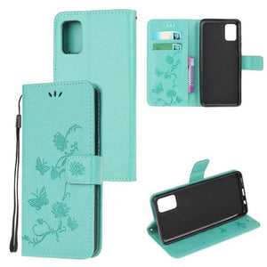 Imprint Butterfly Flower Leather Mobile Phone Case for iPhone - Libiyi