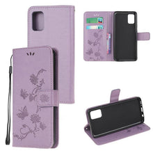 Laden Sie das Bild in den Galerie-Viewer, Imprint Butterfly Flower Leather Mobile Phone Case for Samsung S20 ultra - Libiyi
