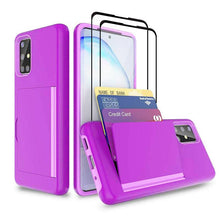 Laden Sie das Bild in den Galerie-Viewer, Armor Protective Card Holder Case for Samsung A Series With 2-Pack Screen Protectors - Libiyi