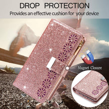 Load image into Gallery viewer, Glitter Sparkly Girly Bling Leather Flip Cover For Samsung S Series - Libiyi
