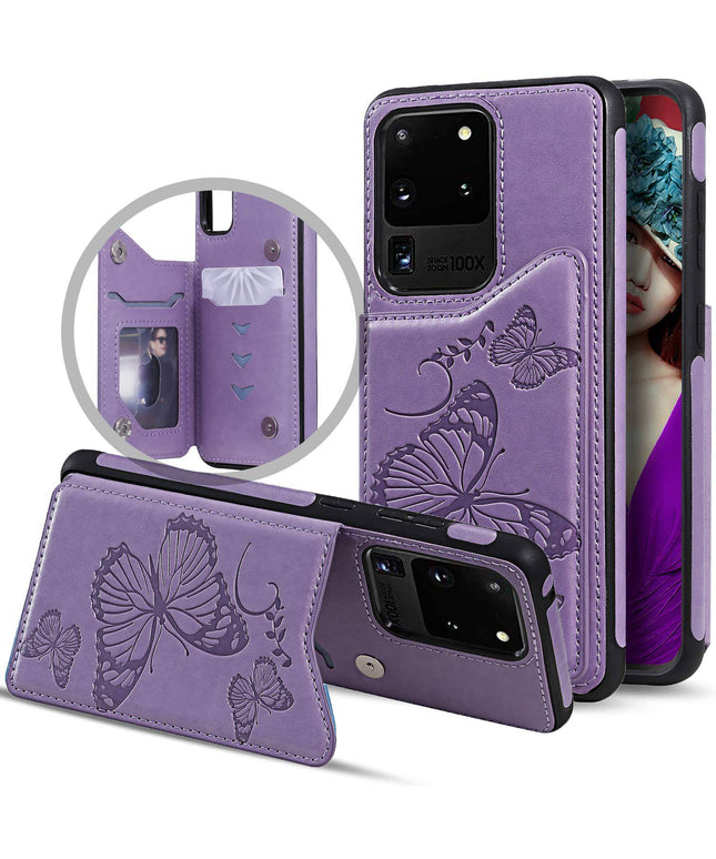 New Luxury Embossing Wallet Cover For SAMSUNG S20 Ultra-Fast Delivery - Libiyi