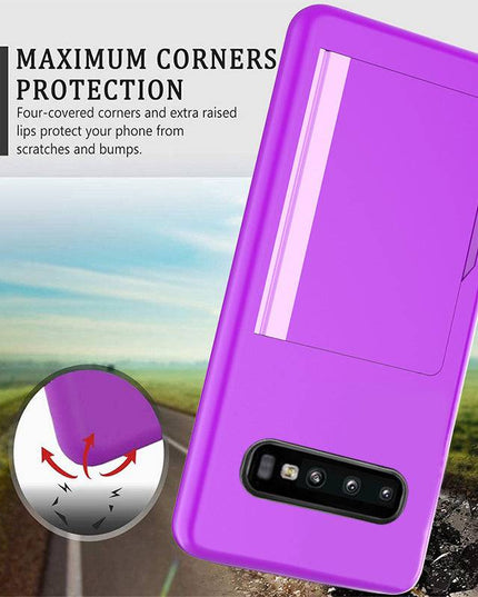 Armor Protective Card Holder Case for Samsung S10 Plus - Libiyi